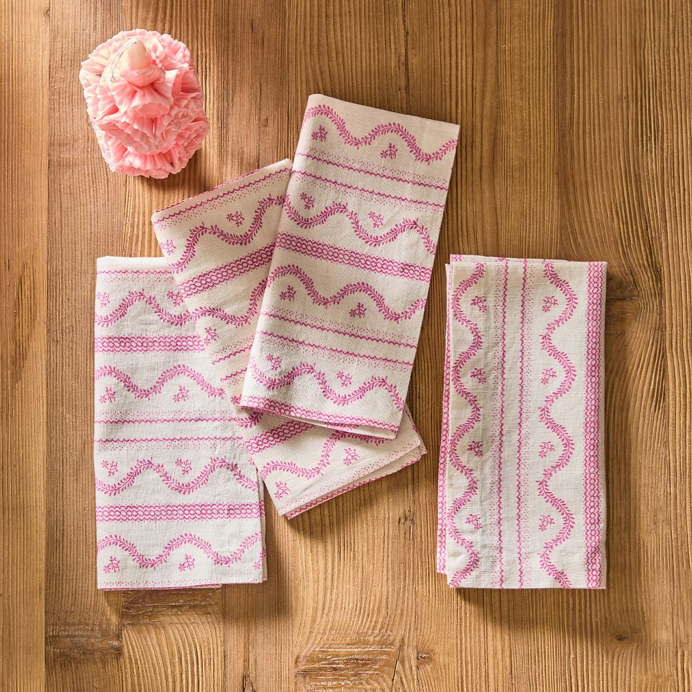 Printed Linen Napkins | GreenRow