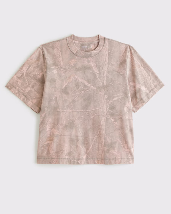 Men's Premium Heavyweight Cropped Tee | Men's Clearance | Abercrombie.com | Abercrombie & Fitch (US)