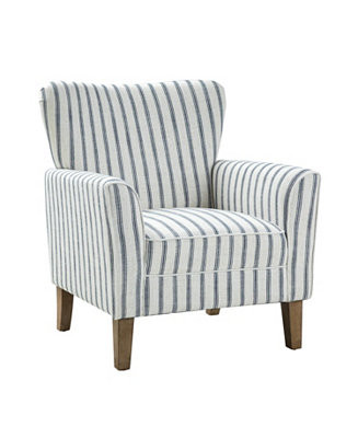 Upholstered Warren Armchair with Solid Wood Legs | Macy's