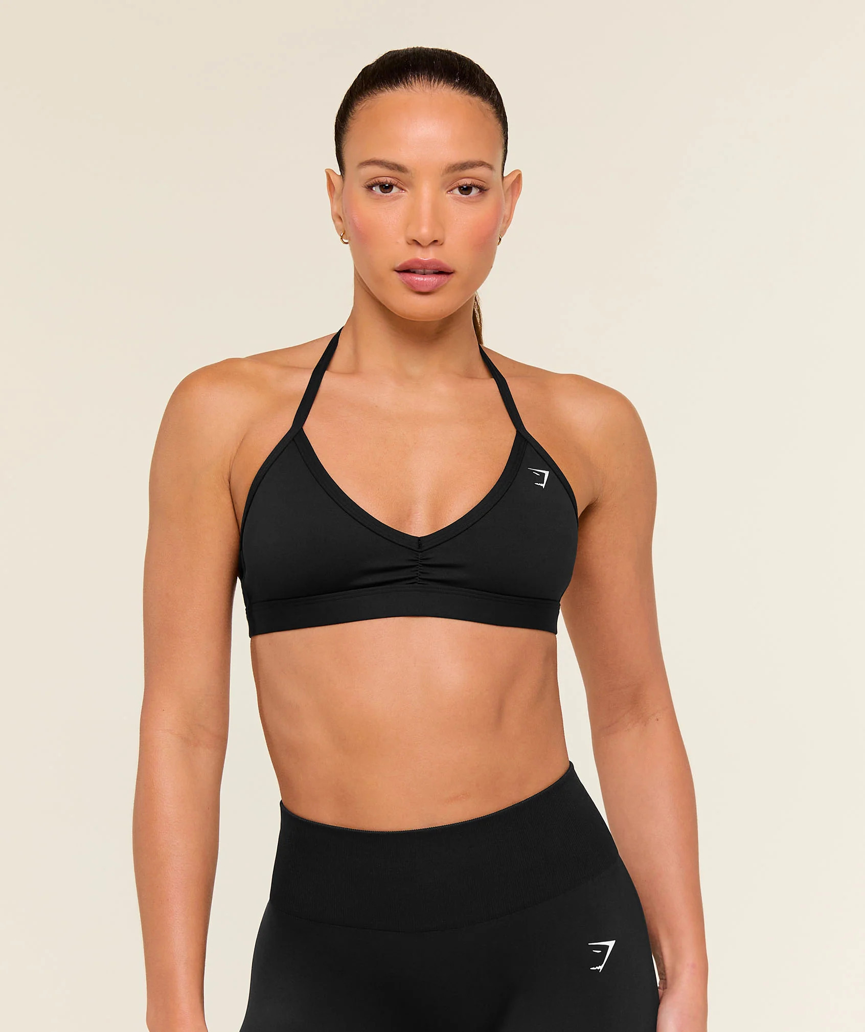 Minimal Halterneck Sports Bra | Gymshark US