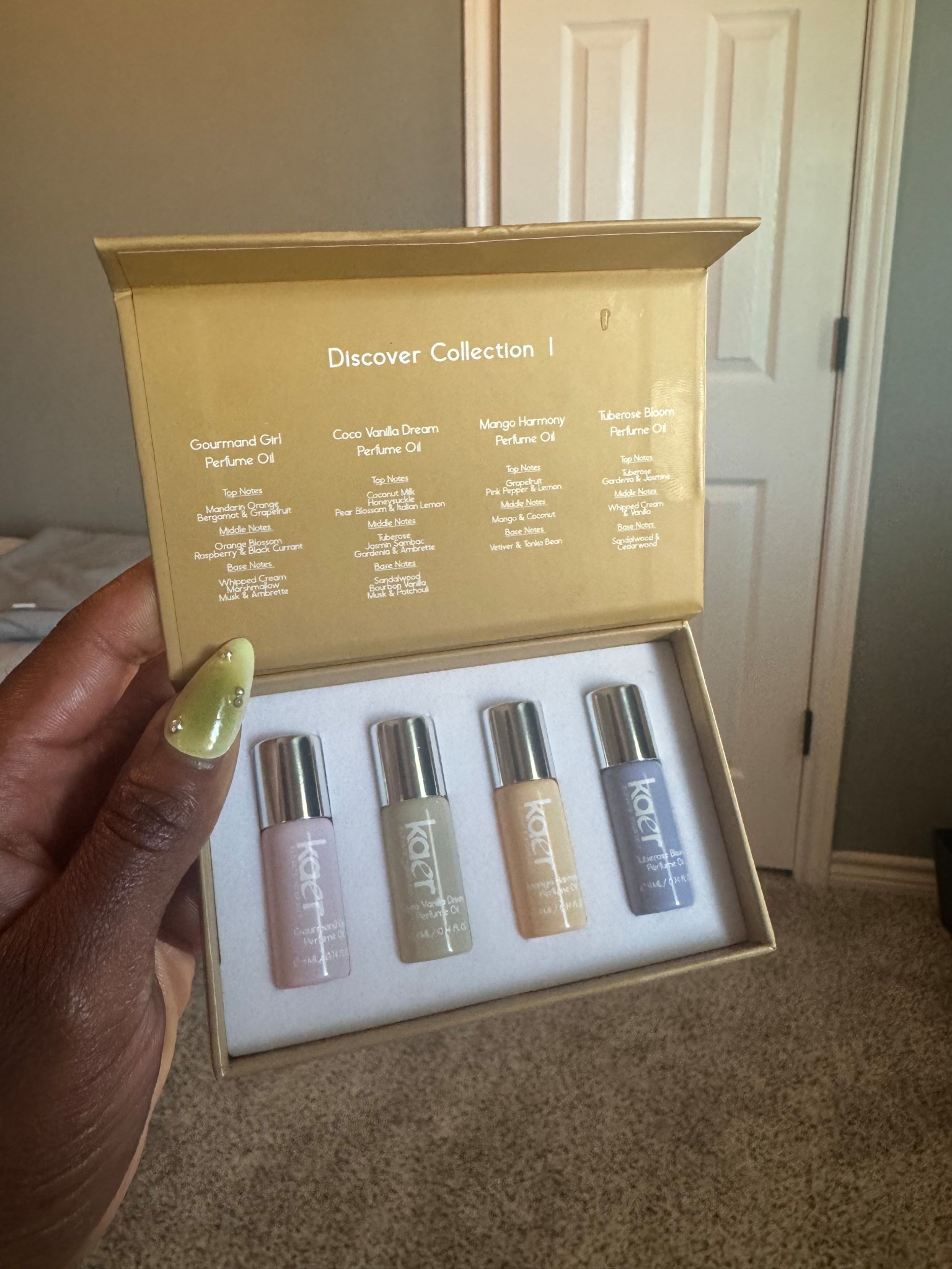 The Kaer fragrance oils are SO top tier. You can actually smell their scents hours later after you apply. The discovery set link is below but I’m about to get a full size of the Tuberose oil asap. Quickly becoming my fave  

https://go.shopmy.us/p-47866050


Long lasting scent high quality perfume long lasting perfume discovery set perfume best perfume support small business shop small business

#LTKFestival #LTKBeauty #LTKselfcare