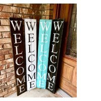 Welcome Sign, Wood Welcome Sign, Rustic Front Door Entryway Decor, Porch Doorway Farmhouse | Etsy (US)