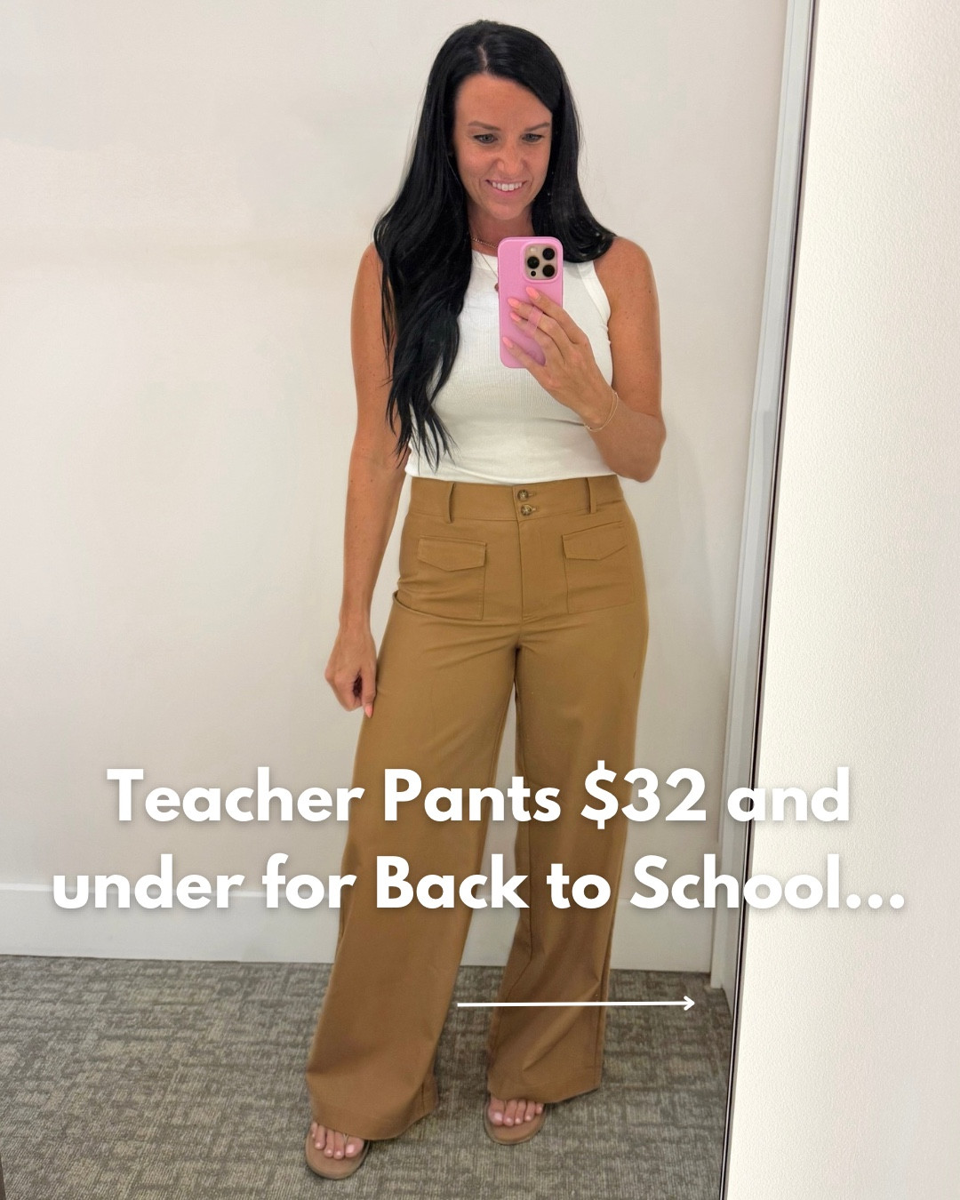 Teacher Pants $32 and under for Back to School! 

Size and Fit details are included in the images, but let me know if you have any questions! (I'm 5'5" and usually wear a size 4/27 and S for reference.) Loving Target's drawstring pull-on pants, barrel leg jeans, and of course the viral sailor jeans! I also included Loft’s patch pocket pants that are on sale for $30 rn!!! All of these come in more cute colors and can easily be pair with black & white stripes, white or black shirts, sandals or sneakers, and add a denim jacket in the fall!



@target @targetstyle #targetstyle #targetdoesitagain #targetteachers #teachersofinstagram #teachersfollowteachers #Itkworkwear #Itkfindsunder50 #affordablefashion #Itkover40
#styleover40 wide leg jeans, barrel pants, tshirt, wide leg drawstring pants, work outfits, casual style, affordable fashion, this is 40, teacher outfit ideas, elementary teacher

#LTKSaleAlert #LTKFindsUnder100 #LTKSeasonal