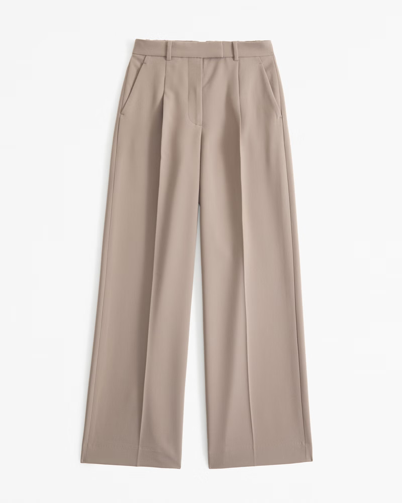 Women's A&F Harper Tailored Ultra Wide Leg Pant | Women's New Arrivals | Abercrombie.com | Abercrombie & Fitch (US)