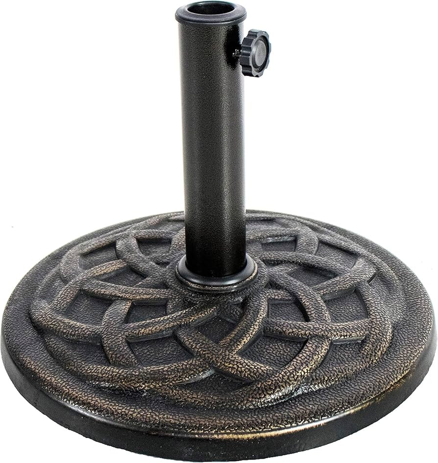 BACKYARD EXPRESSIONS PATIO · HOME · GARDEN 911554 21 Pound Umbrella Base, Bronze | Amazon (US)
