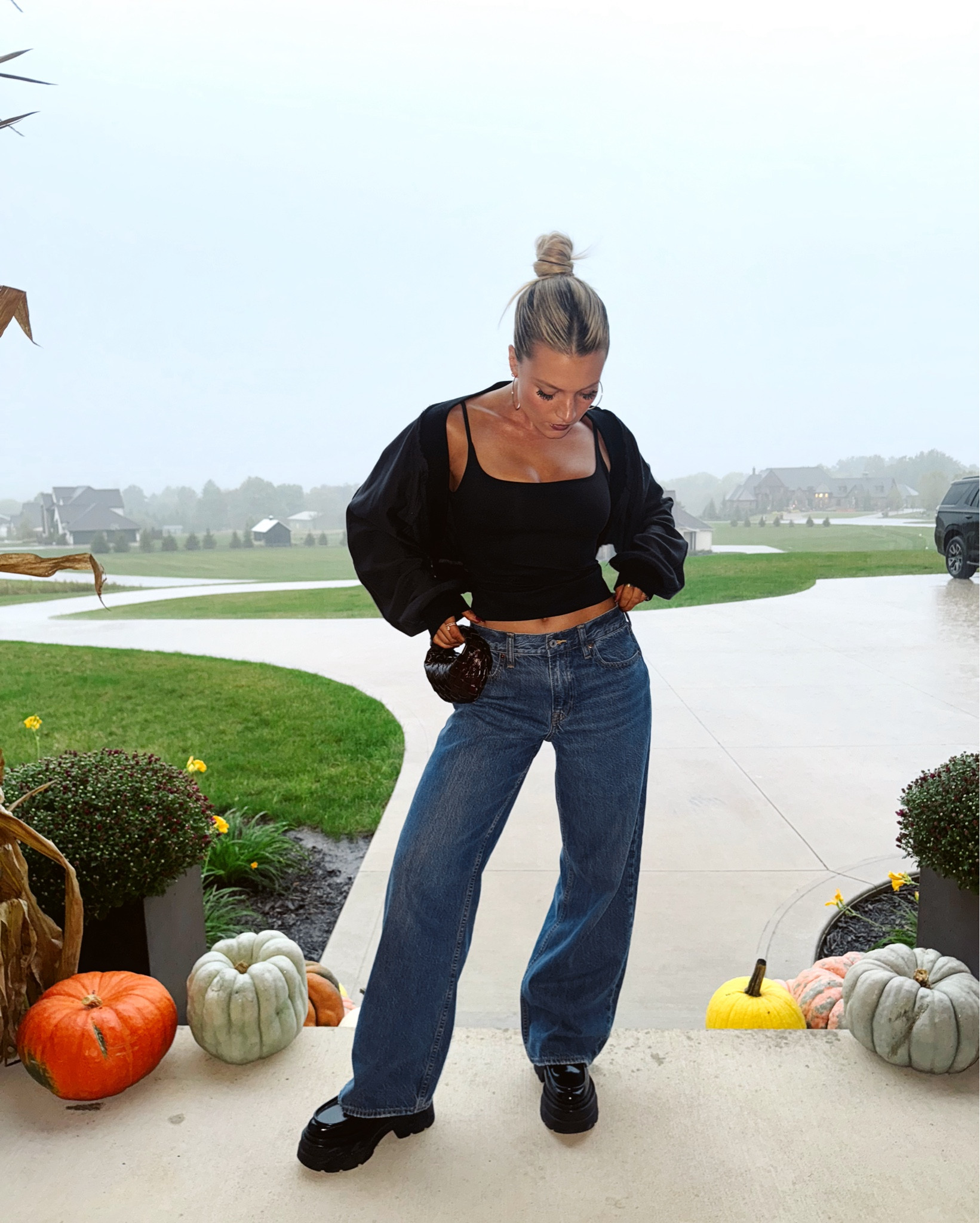 These jeans…. Are my obsession 😭👏🏼🍂 I could wear them all day. So soft. I size up for an extra oversized look#LTKFallSale 

#LTKSaleAlert #LTKSeasonal