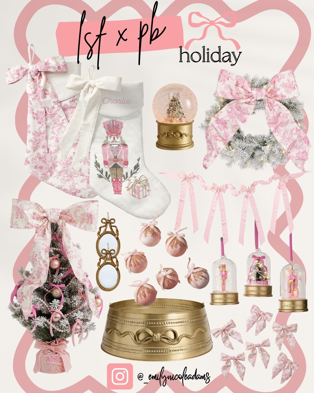 LoveShackFancy x Pottery Barn Holiday Decor💗 pink holiday, holiday decor, holiday shopping, Christmas decorations, holiday home, holiday must haves, pink Christmas, pink decor, coquette Christmas, coastal grandma, grand millennial 

#LTKSeasonal #LTKHome #LTKHoliday