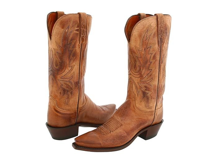 Lucchese N4540 5/4 (Tan Mad Dog Goat) Cowboy Boots | Zappos