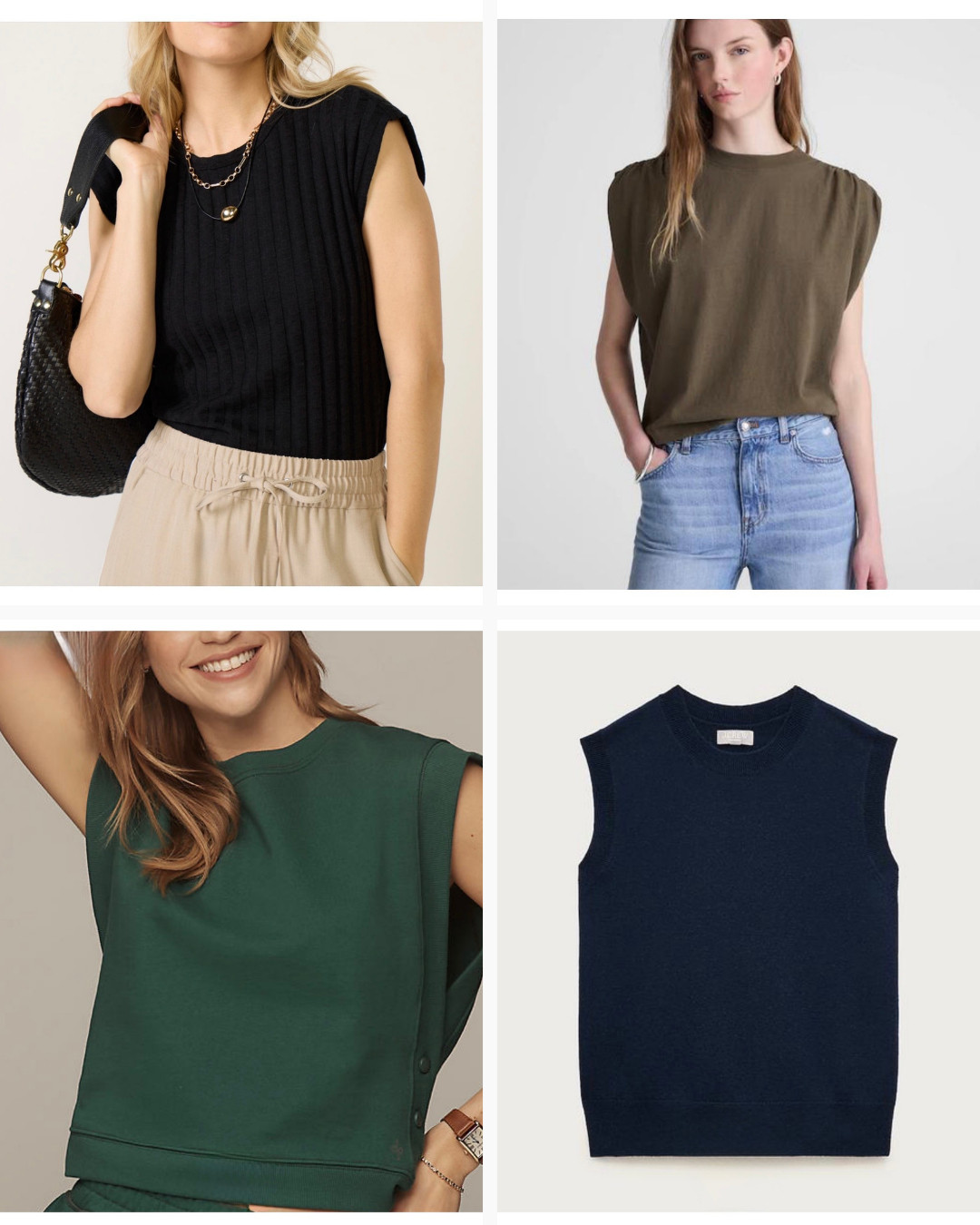 Muscle tee tops are one of my favorite wardrobe staples because they look great on their own or layered under a lightweight cardigan.

If you choose a solid color, they also create the perfect canvas for layered delicate jewelry or a statement necklace. Easy, versatile, and great for everyday outfits. 

 #LTKOver40 #LTKPetite #LTKWorkwear
