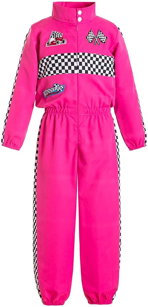 Boy Girl Kid Racer Uniform Costume Kids Racing Jumpsuits Race Car Driver Suit | Amazon (US)