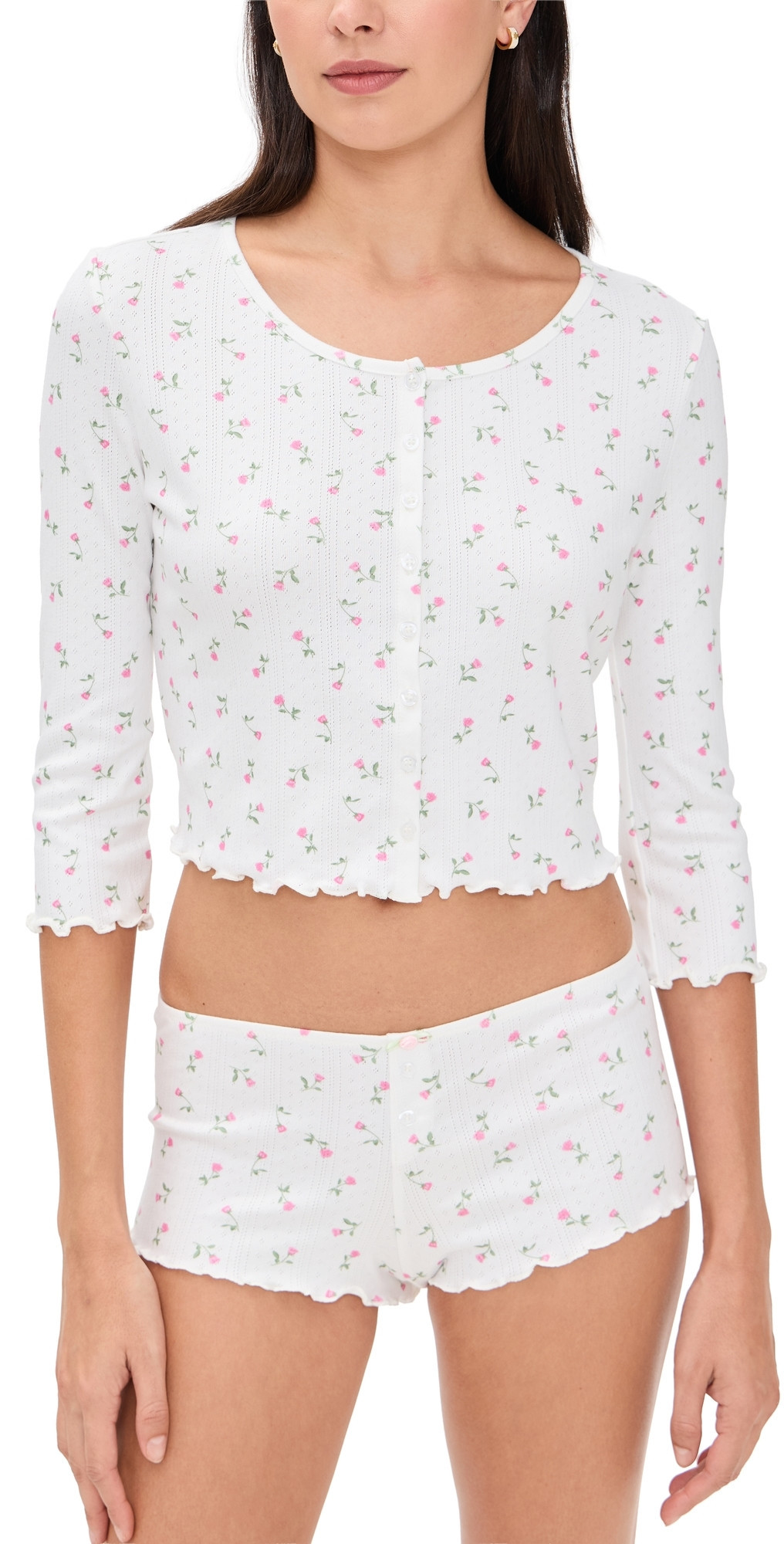 For Love & Lemons Elliana Cardigan White S | Shopbop