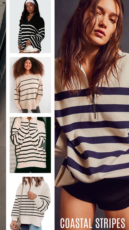 Coastal stripes sweater and sweatshirt 

#LTKover40 #LTKfindsunder100 #LTKstyletip