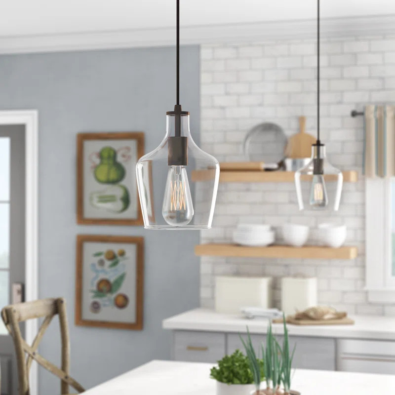 Dalton 1 - Light Antique Bronze Single Pendant | Wayfair North America