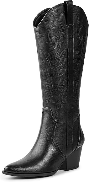 Arromic Cowgirl Boots for Women, Western Cowboy Boots for Women Knee High Tall Pointed Toe Embroi... | Amazon (US)