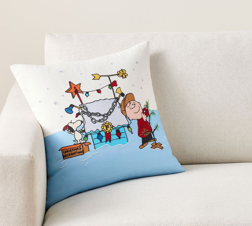 Peanuts Decorative Pillow Cover, Multi, 18 | Pottery Barn (US)