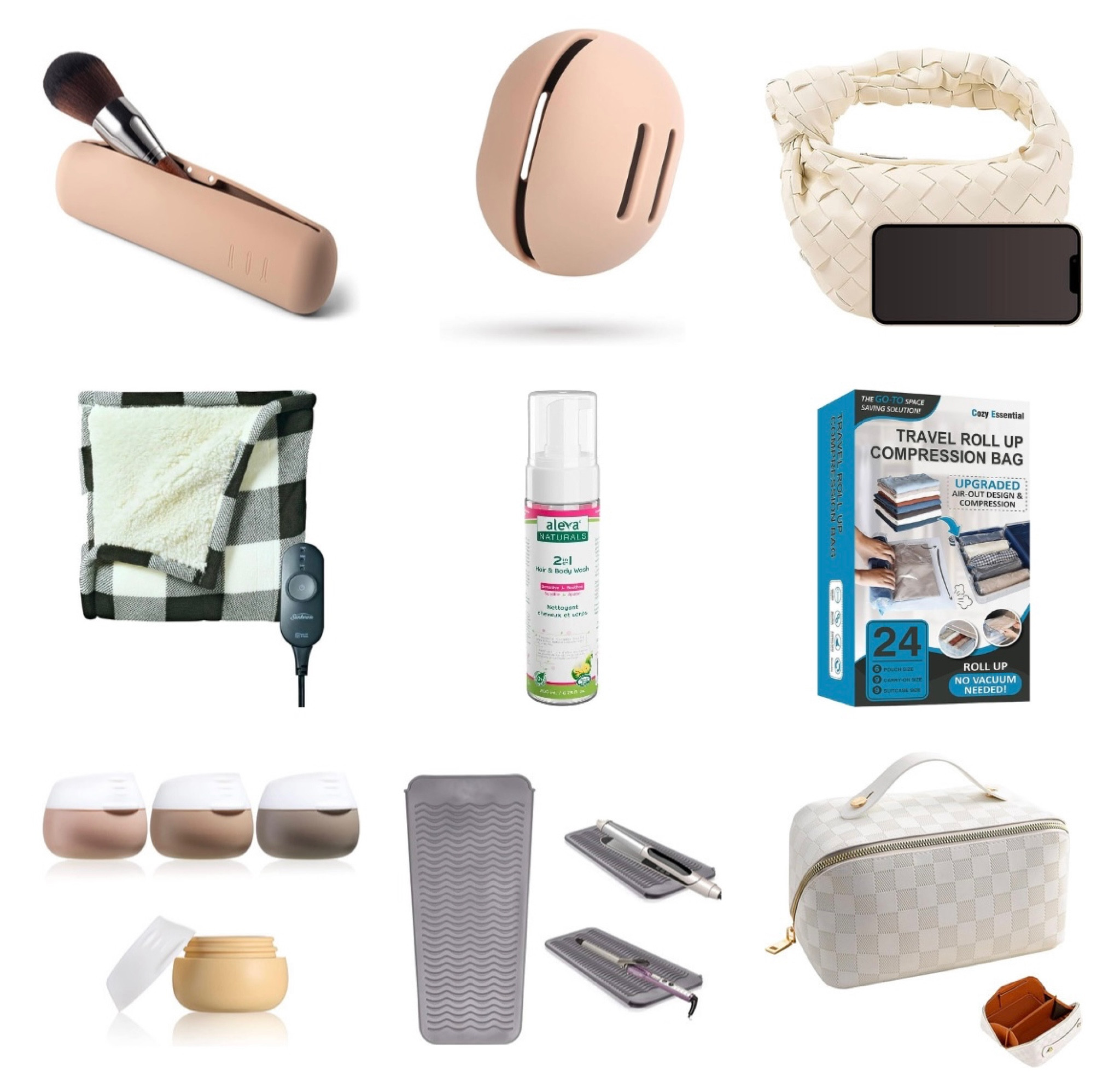 Amazon July purchases. 

Travel, makeup bag, brush holder, sponge, compression bags, mini Jodie dupe, neutral, heated blanket, hair tool mat, kids hair body wash

#LTKbaby #LTKbeauty #LTKtravel