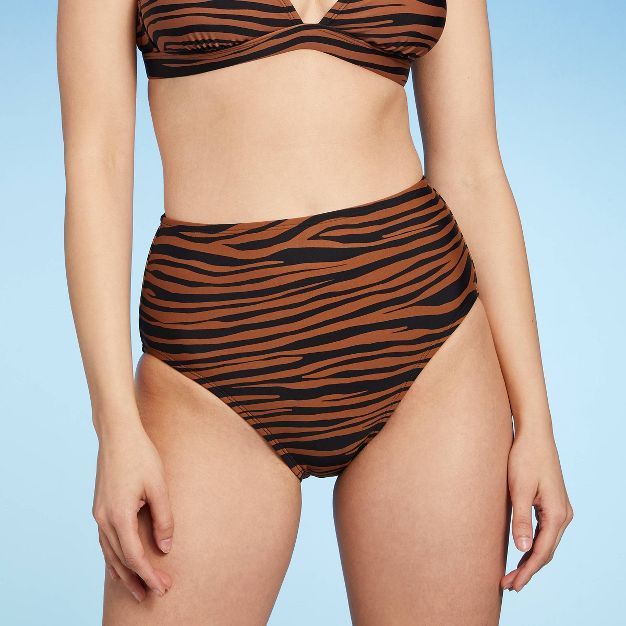 Women's Medium Coverage High Waist Bikini Bottom - Kona Sol™ Black | Target