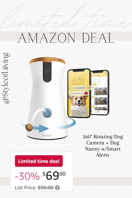Amazon deal! Pet safe camera rotating 360 degrees live camera to keep pets safe. Limited time deal!

#LTKSaleAlert #LTKFindsUnder100 #LTKFamily