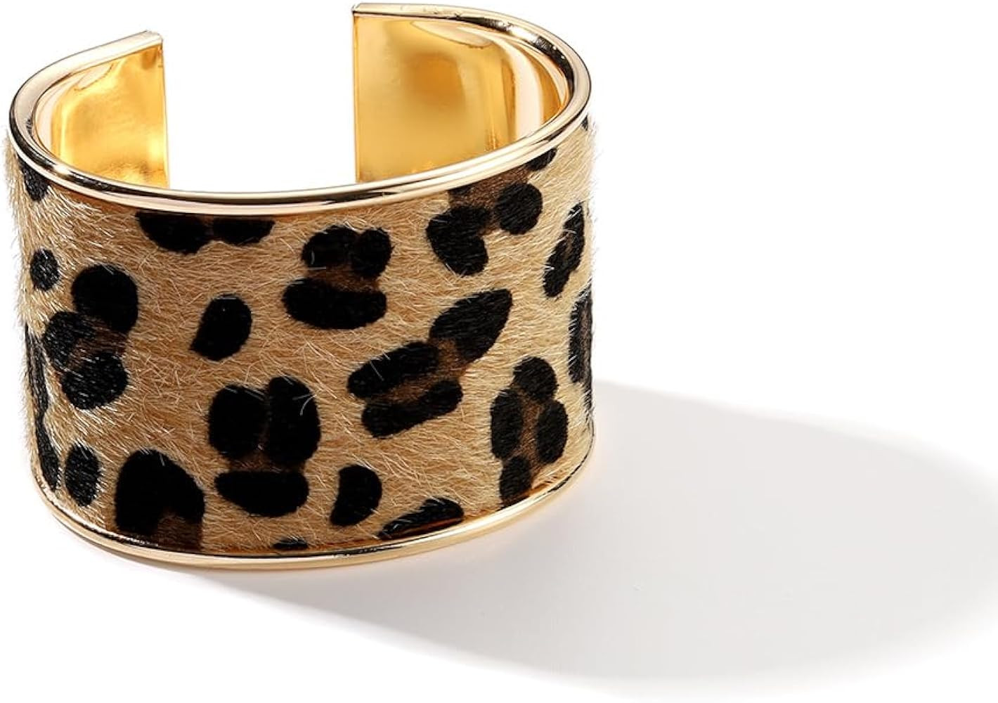 Wild Leopard Cuff Bracelet Gold Open Bangle Bracelets for Women Fashion Jewelry | Amazon (US)