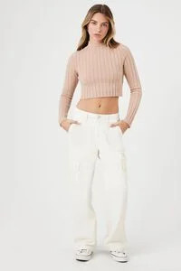 Ribbed Mock Neck Sweater | Forever 21