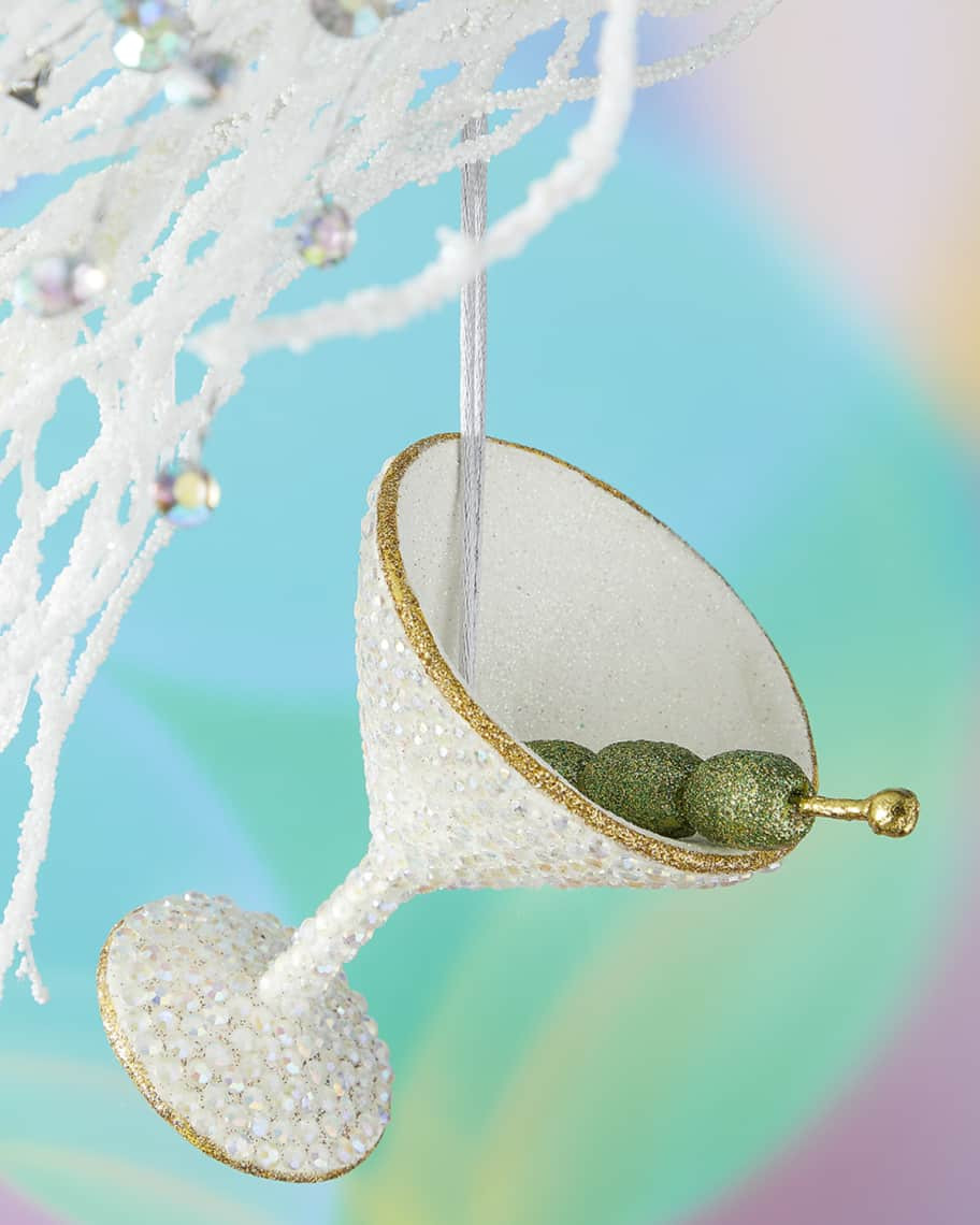 Jeweled Martini Glass Ornament | Horchow