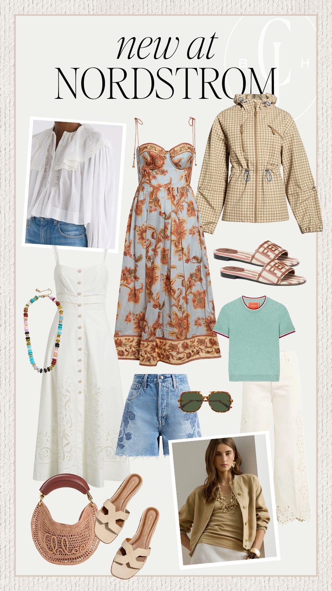 NEW at Nordstrom for summer — love mixing colors and patterns with a crisp white. 

#LTKSeasonal #LTKootd