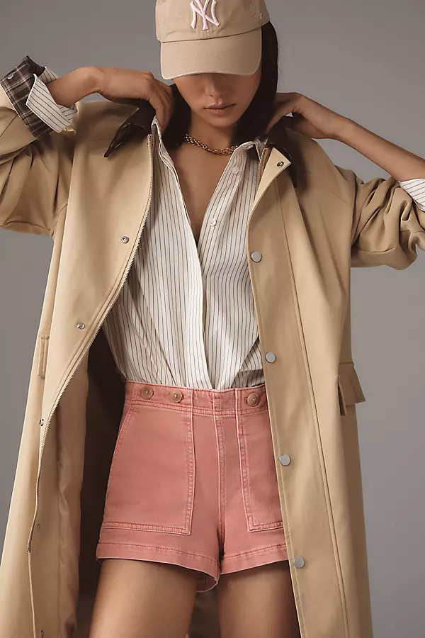 The Kit Regenerative Cotton Shorts by Pilcro | Anthropologie (US)