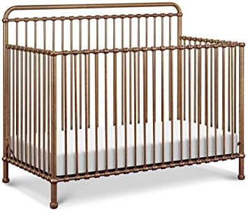 Million Dollar Baby Classic Winston 4-in-1 Convertible Metal Crib in Vintage Gold, Greenguard Gol... | Amazon (US)