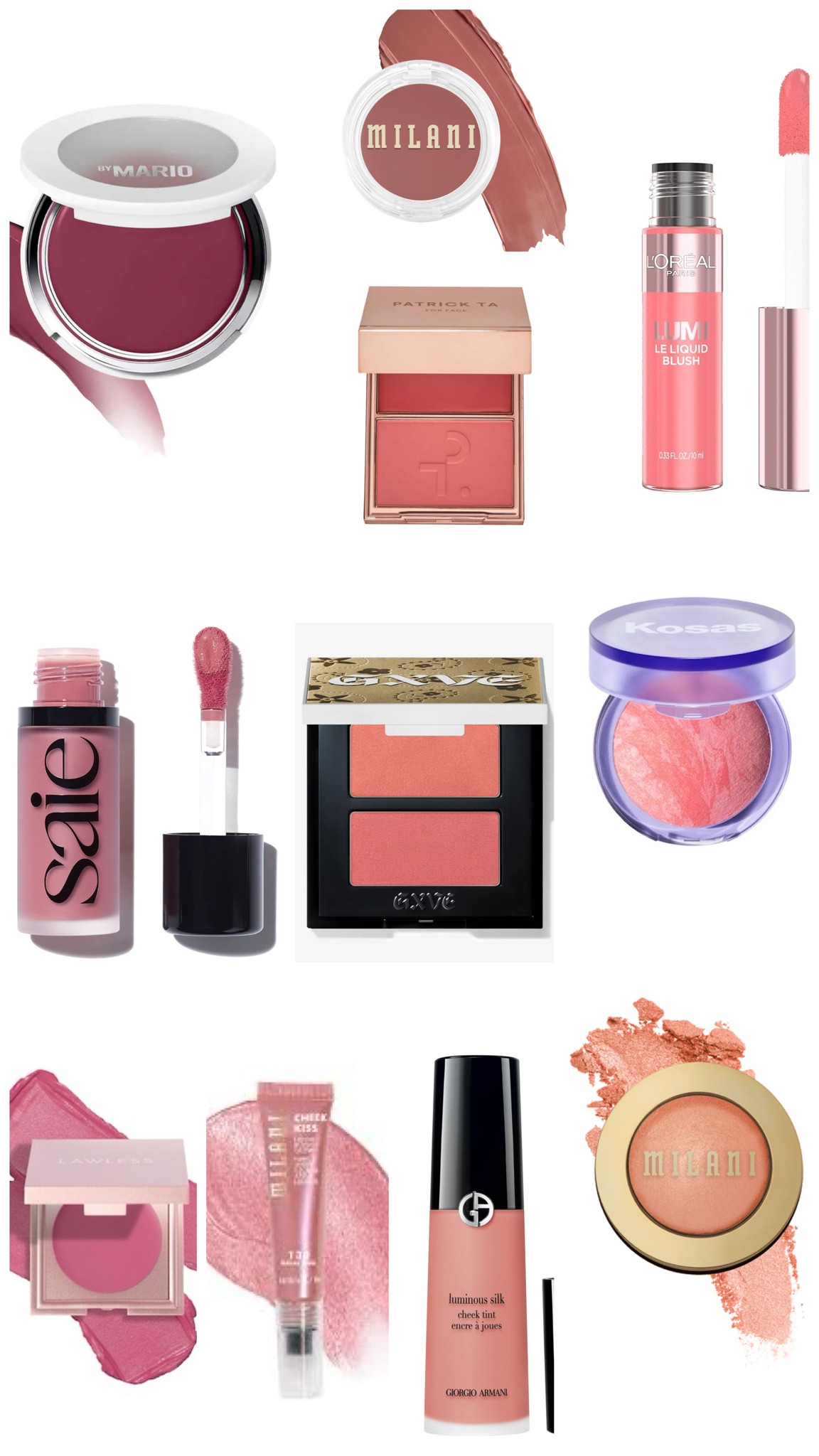 Best blushes of 2024🎊

#Blush #CreamBlush #LiquidBlush #PowderBlush #BestMakeup #BestOf2024 #MakeUpReview #BeautyReview #BeautyOver40 #milani #makeupbymario #patrickta #kosas #armanibeauty #saie #gxvebeauty 

#LTKHome #LTKOver40 #LTKBeauty