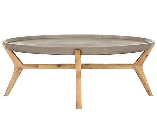 Hadwin Indoor/Outdoor Modern Concrete Coffee Table by Safavieh | QVC