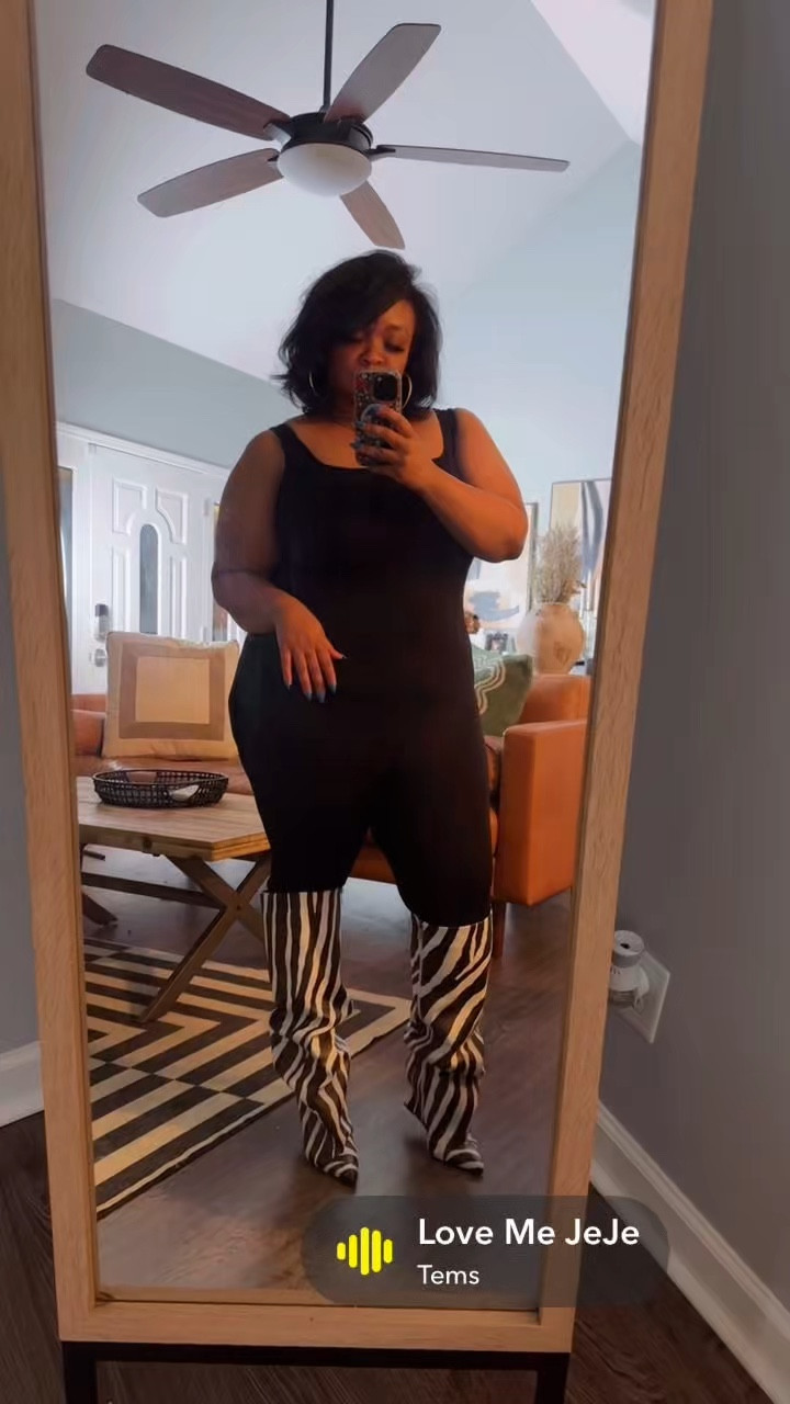 I was looking for a bodysuit and lucked up when I found this in the maternity section! Hey, nothing is off limits. lol I sized down to a Large and it was perfect.... 

#LTKootd #LTKPlusSize #LTKMidsize