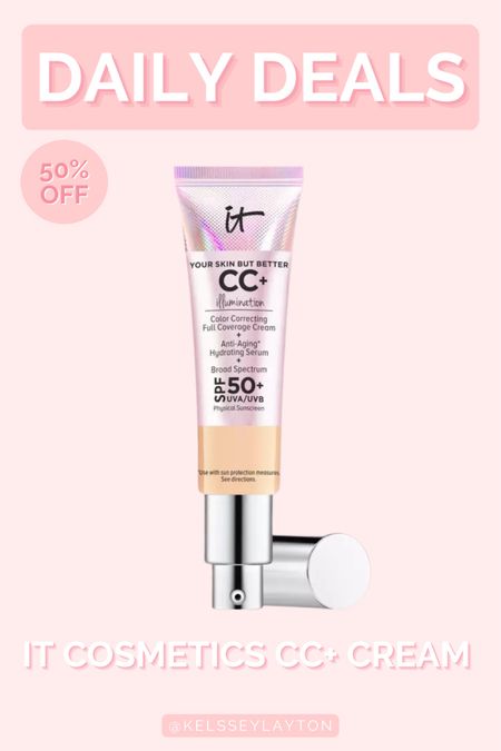 Ulta deal! It cosmetics cc+ cream on sale 50% off 

#LTKsalealert #LTKunder50 #LTKbeauty