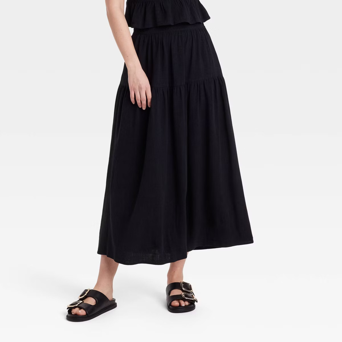 Women's Tiered Maxi A-Line Skirt - Universal Thread™ | Target