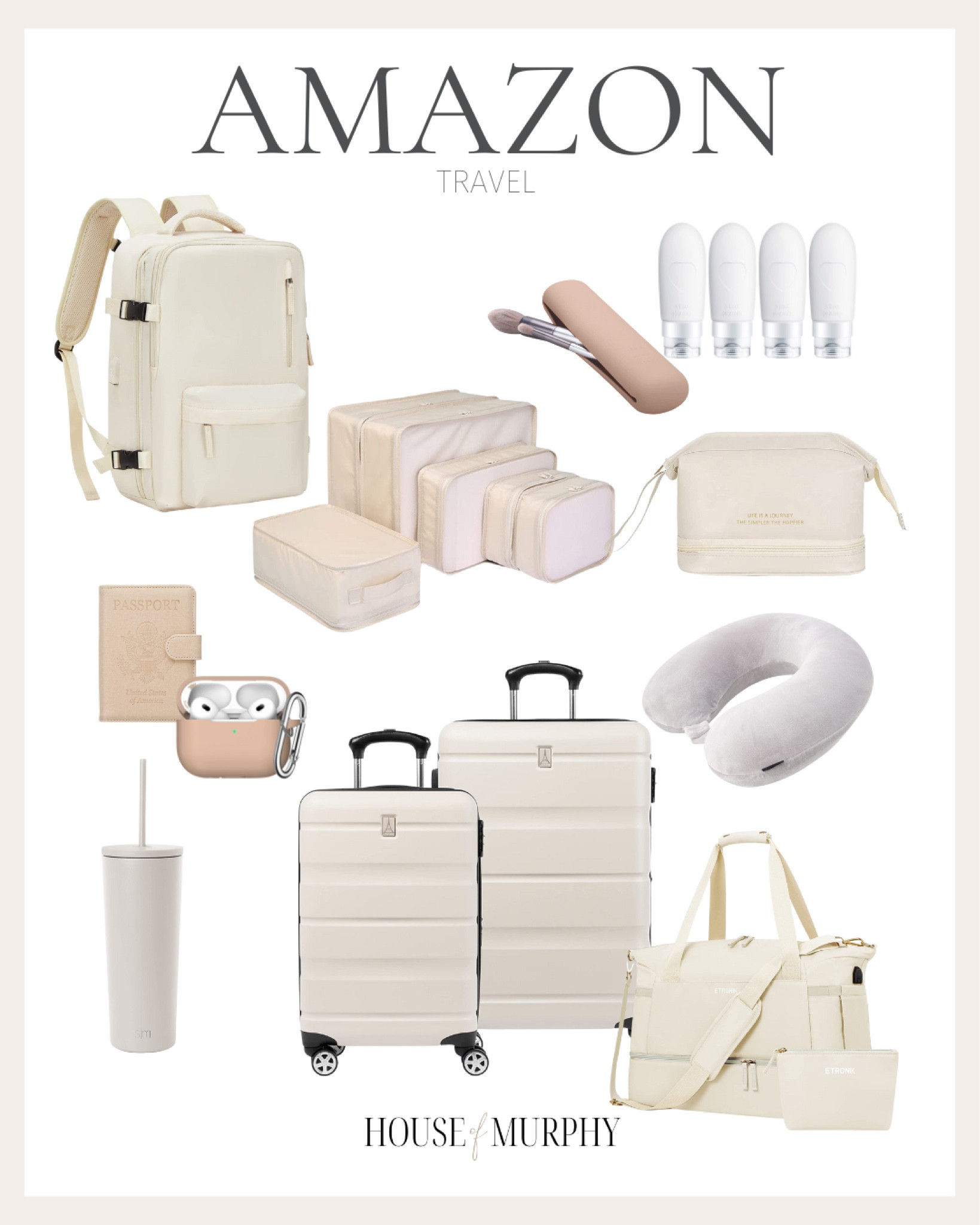Amazon travel essentials / amazon luggage / amazon travel backpack / aesthetic travel accessories / passport holder / travel pillow

#LTKtravel #LTKSeasonal #LTKFind