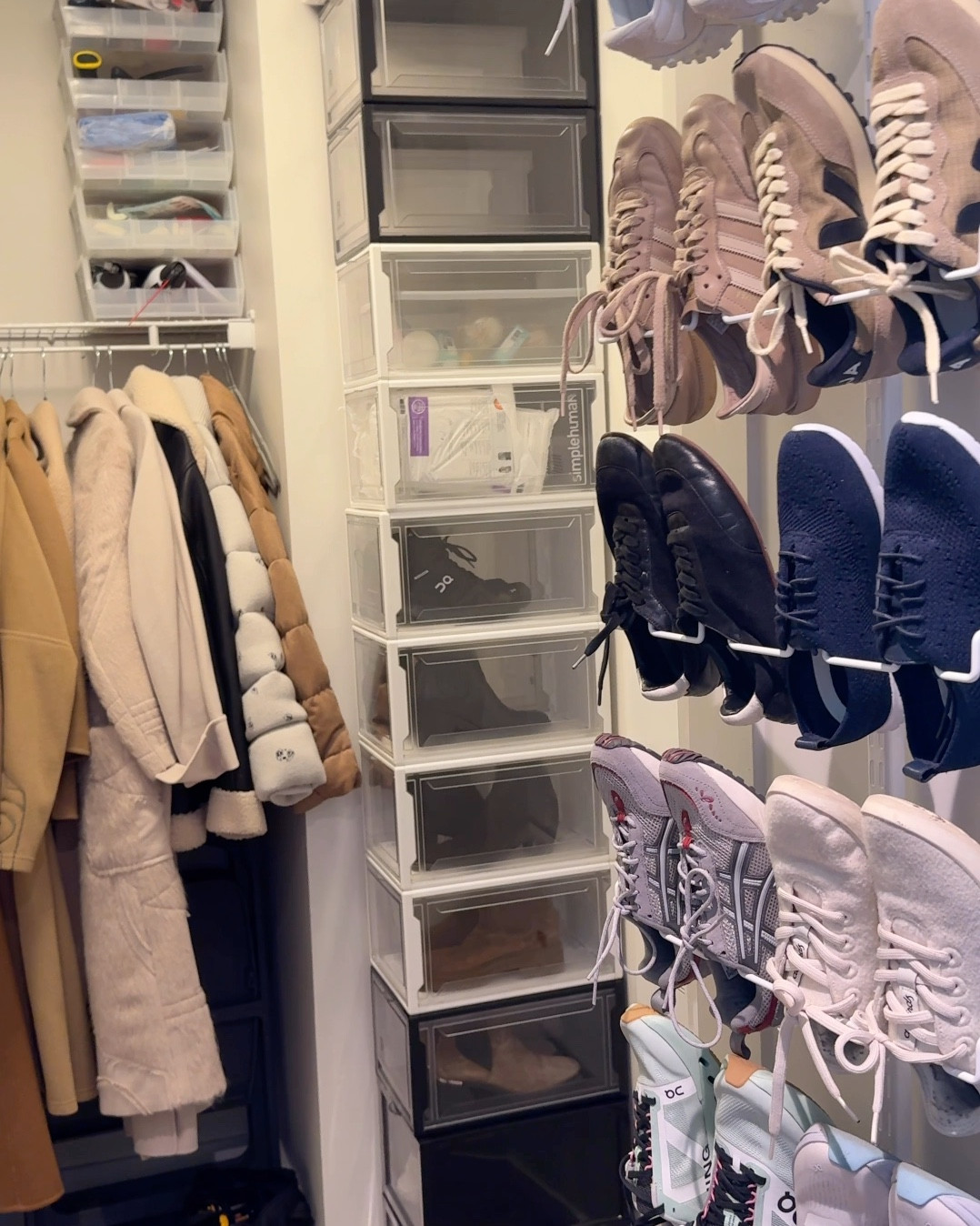 Coat Closet Organization Transformation! If you live in the city… we highly recommend maximizing ALL of your space including behind the door!! Especially while the Elfa products are on sale! 

#LTKCyberWeek #LTKSaleAlert #LTKHome