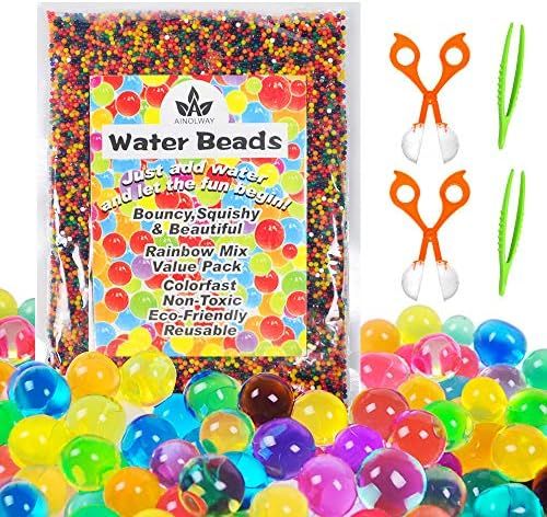 Water Beads with Fine Motor Skills Toy Set, Non-Toxic Water Sensory Toy for Kids Gel Beads with 2... | Amazon (CA)