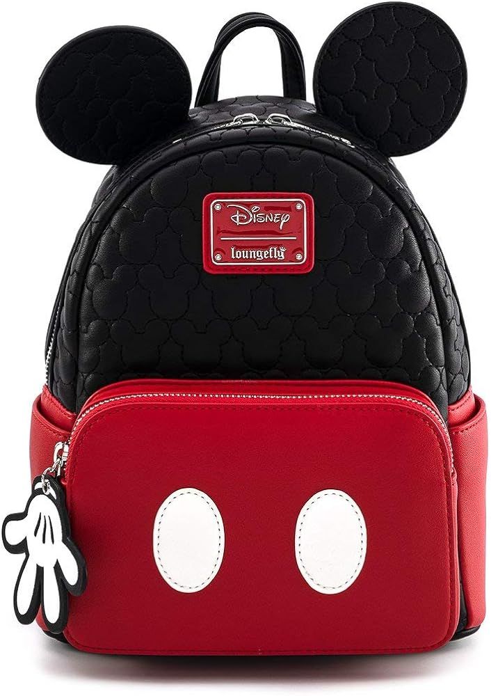 Loungefly Disney Mickey Mouse Oh Boy Quilted Womens Mini Backpack Purse | Amazon (US)