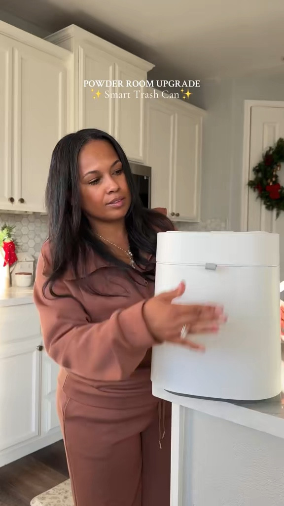 Bathroom Upgrade♥️ #SmartTrashCan 

#LTKFindsUnder100 #LTKSaleAlert #LTKHome