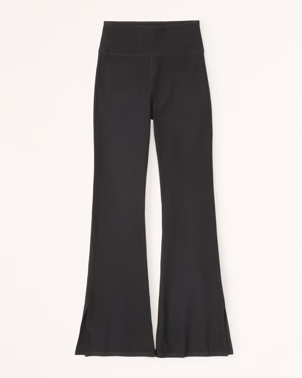 Contour Split-Hem Flare Leggings | Abercrombie & Fitch (US)