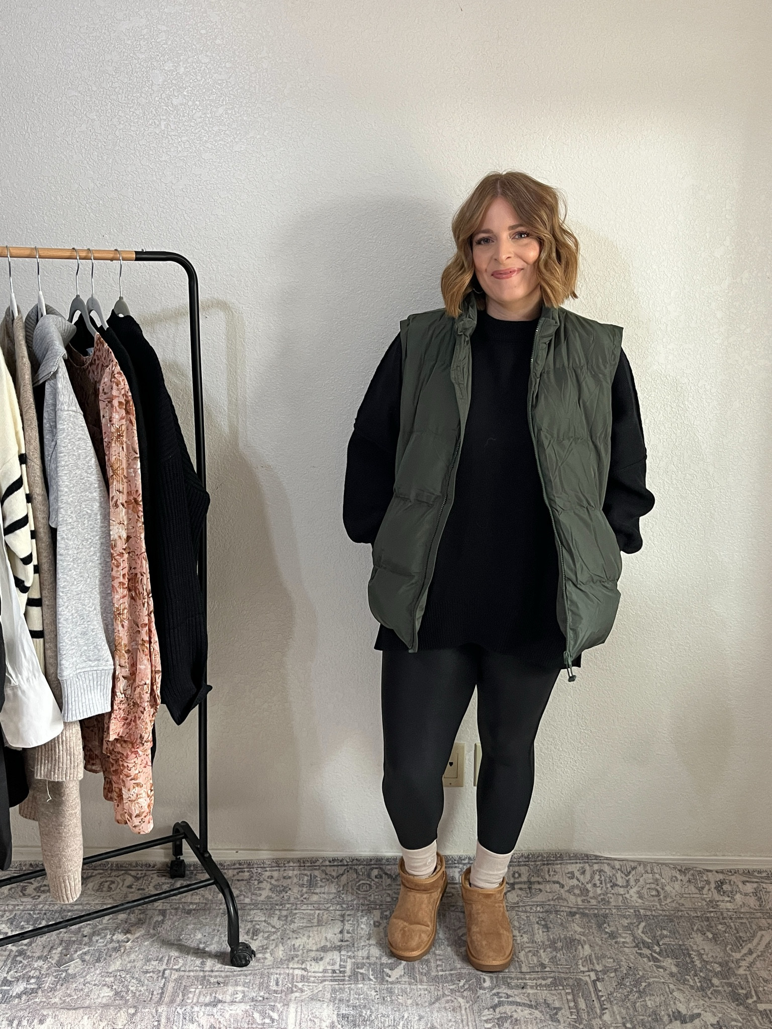 One base 5 ways// styled with puffer vest and mini uggs

Sweater L
Leggings L
Vest L

#LTKstyletip #LTKmidsize #LTKfindsunder50