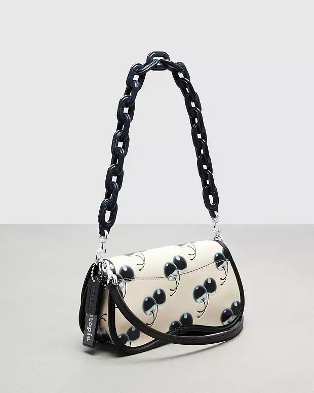 Wavy Dinky Bag In Coachtopia Leather With Cherry Print | Coach (US)