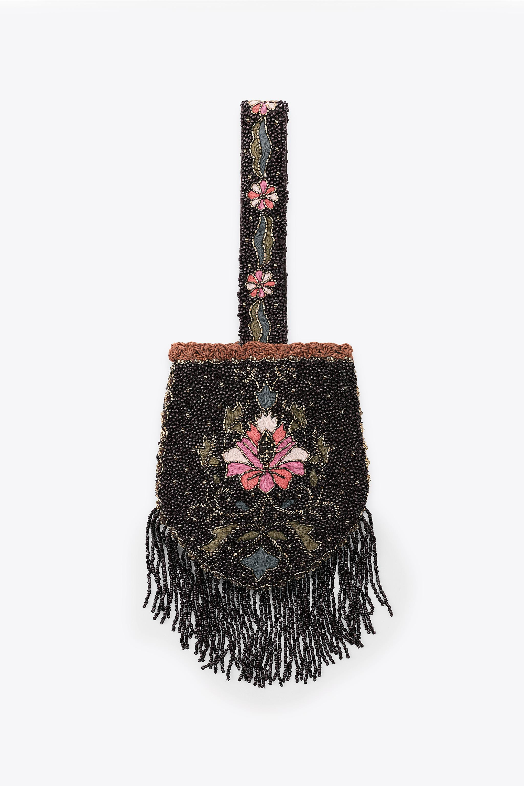 BEADED FRINGE HANDBAG | Zara US