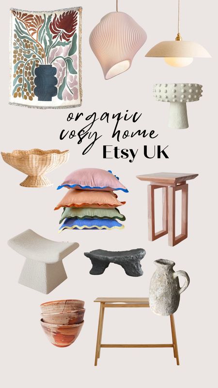 Organic, modern, neutral cosy home decor items from Etsy UK 🇬🇧 

#LTKhome #LTKCyberSaleUK #LTKsalealert