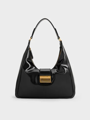 Black Charlot Hobo Bag | CHARLES & KEITH UK | Charles & Keith UK
