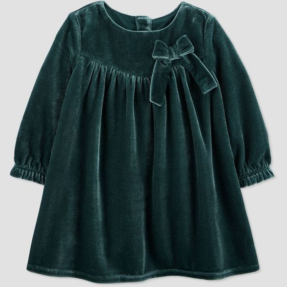 Baby Girls' Velvet Dress - Just One You® made by carter's Emerald Green | Target
