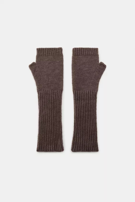 LONG KNIT MITTENS | Zara US