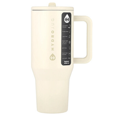 HydroJug, Traveler Tumbler, Cream, 32 oz | iHerb