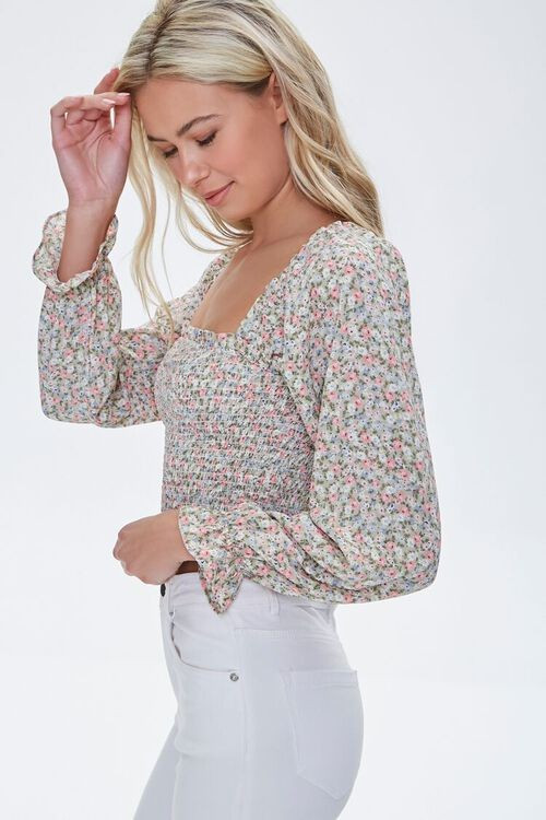 Floral Print Smocked Top | Forever 21 (US)