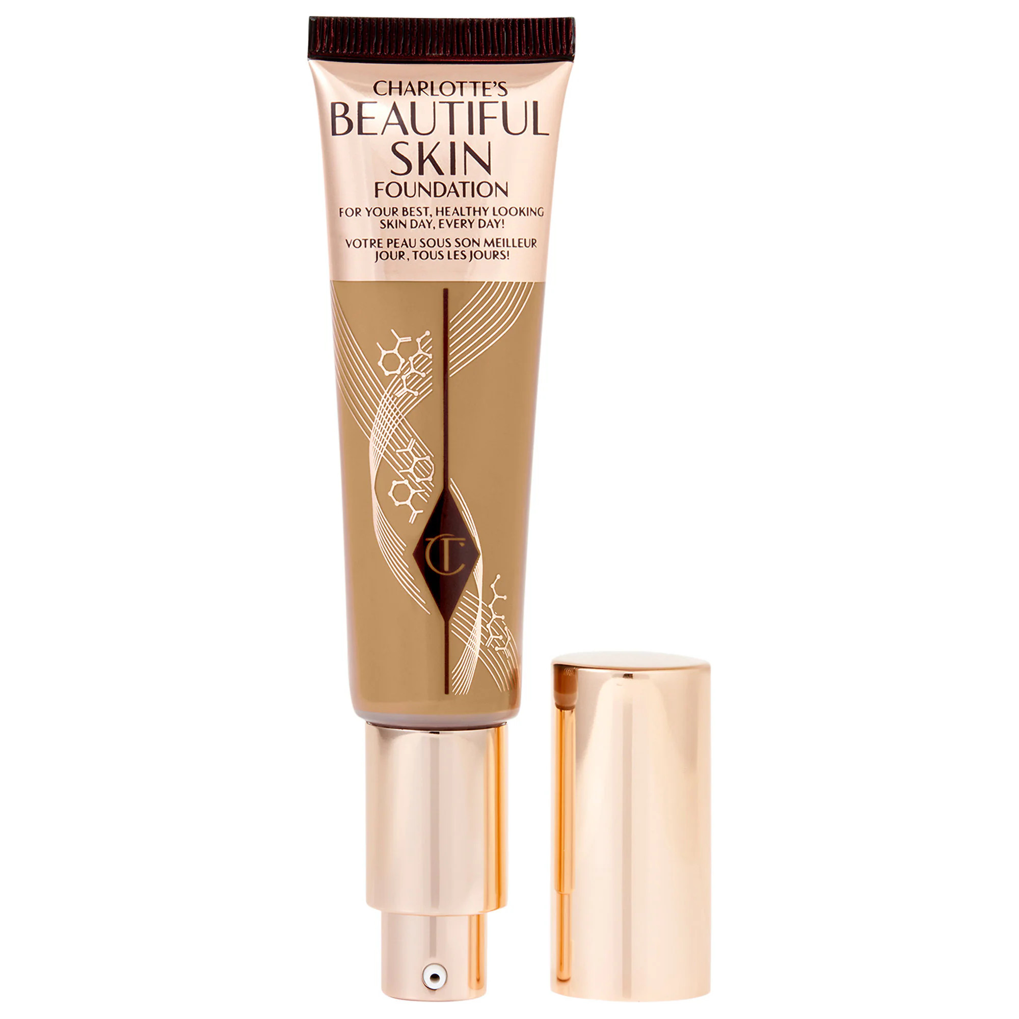 Charlotte Tilbury Beautiful Skin Medium Coverage Liquid Foundation with Hyaluronic Acid 9 Neutral 1  | Sephora (US)