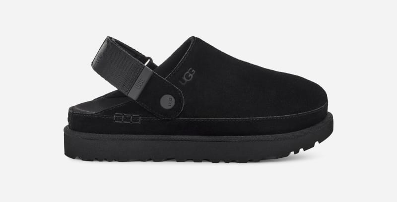 UGG® Women's Goldenstar Clog Suede Clogs in Black, Size 7.5 | UGG (US)